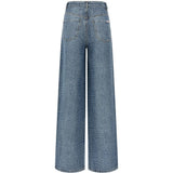 Jeans con effetto coccodrillo in blu Self-Portrait - donna 