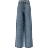 Jeans con effetto coccodrillo in blu Self-Portrait - donna 