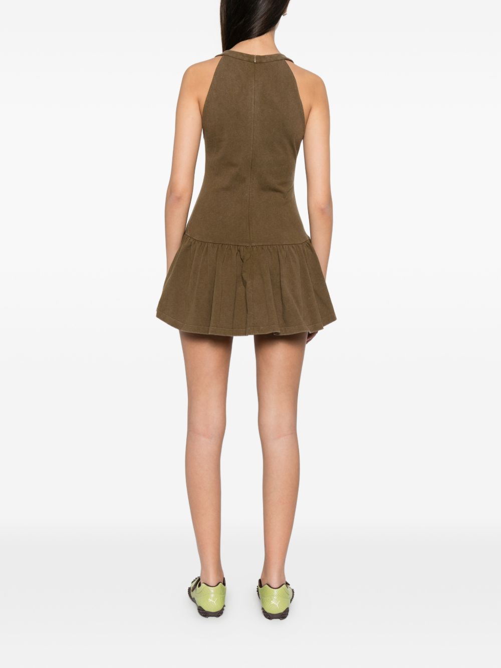 Abito con scollo a V in verde Shushu/tong - donna 