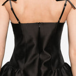 Abito con finiture in pizzo in nero SHUSHU/TONG - donna 