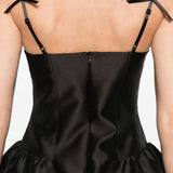 Abito con finiture in pizzo in nero SHUSHU/TONG - donna 