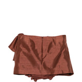 Minigonna con ruches in marrone Shushu/tong - donna 