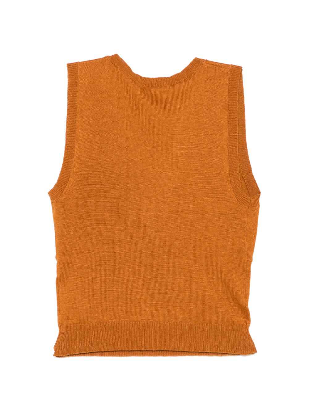 Canotta in maglia con dettaglio a fiocco in arancione Shushu/tong - donna 