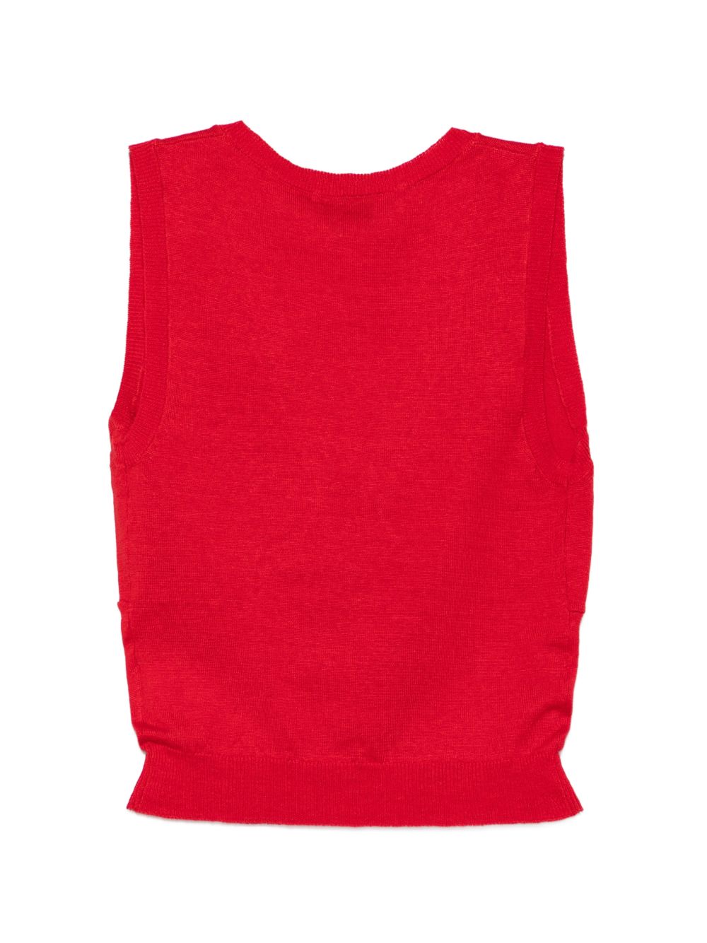 Canotta in maglia con dettaglio a fiocco in rosso Shushu/tong - donna 