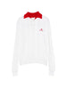 Polo con ricamo in bianco e rosso SHUSHU/TONG - donna