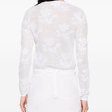 Cardigan con fiocco in bianco SHUSHU/TONG - donna 