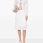 Cardigan con fiocco in bianco SHUSHU/TONG - donna 