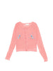 Cardigan con ricamo in rosa Shushu/tong - donna