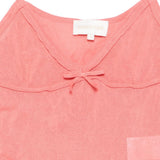 Canotta in maglia con dettaglio a fiocco in rosa Shushu/tong - donna 