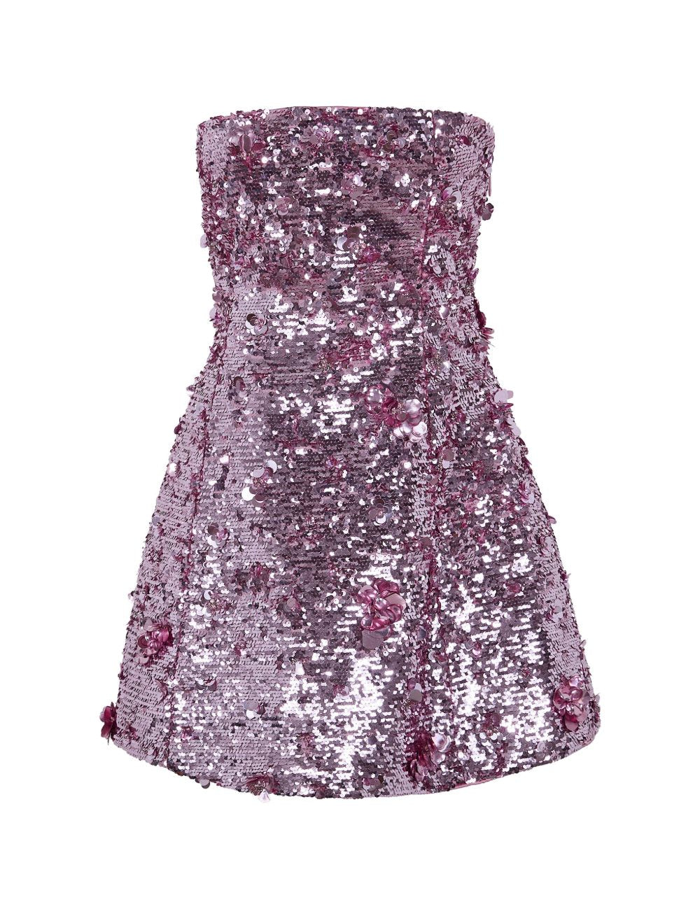 Abito mini con paillettes in viola Simkhai - donna 