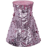 Abito mini con paillettes in viola Simkhai - donna 