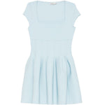 Abito corto svasato in azzurro Simkhai - donna 