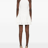Abito corto con scollo all'americana in bianco Simkhai - donna 