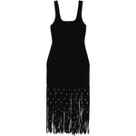 Abito con frange in nero Simkhai - donna 