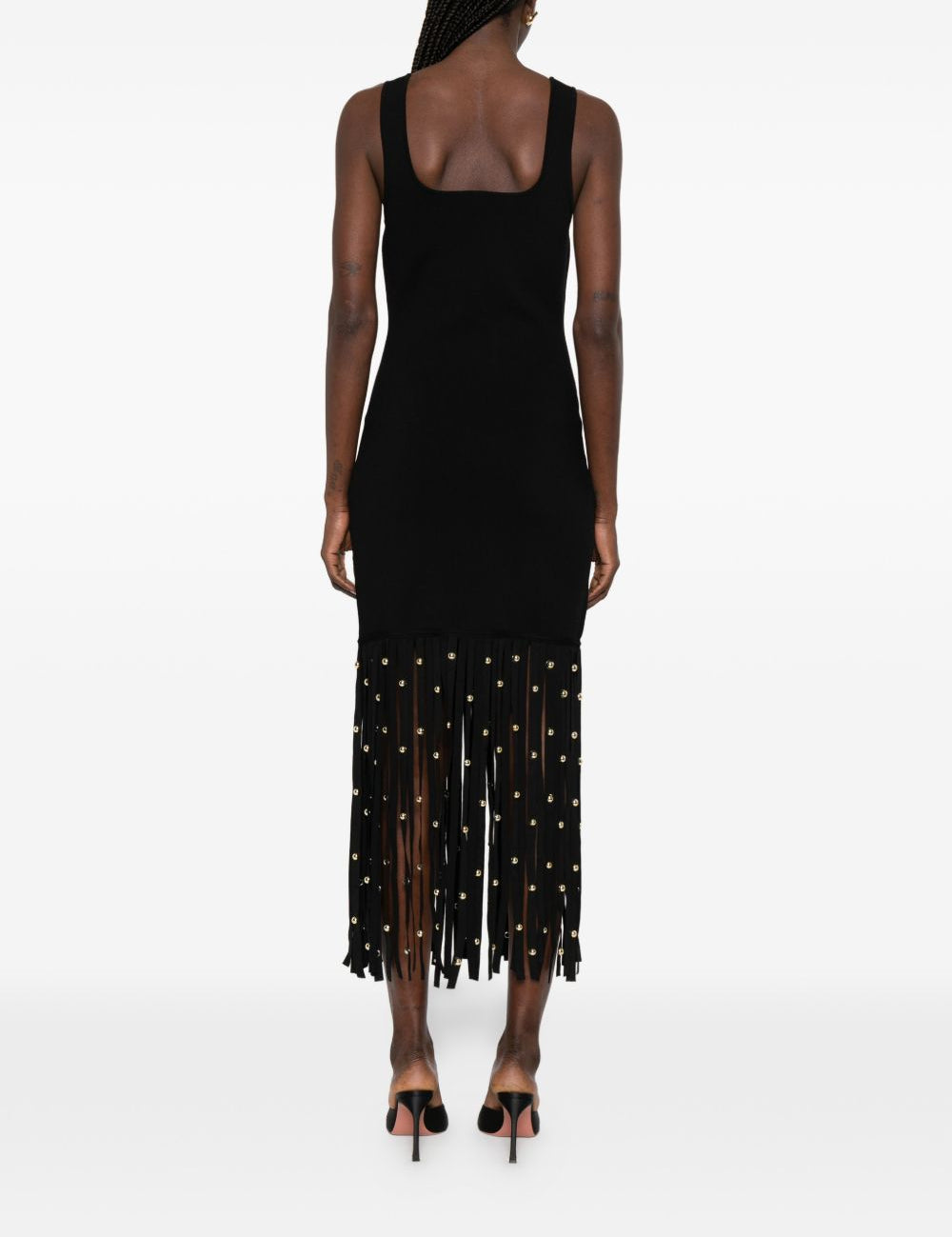 Abito con frange in nero Simkhai - donna 