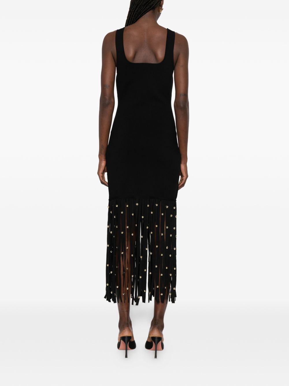 Abito con frange in nero Simkhai - donna 