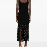 Abito con frange in nero Simkhai - donna 