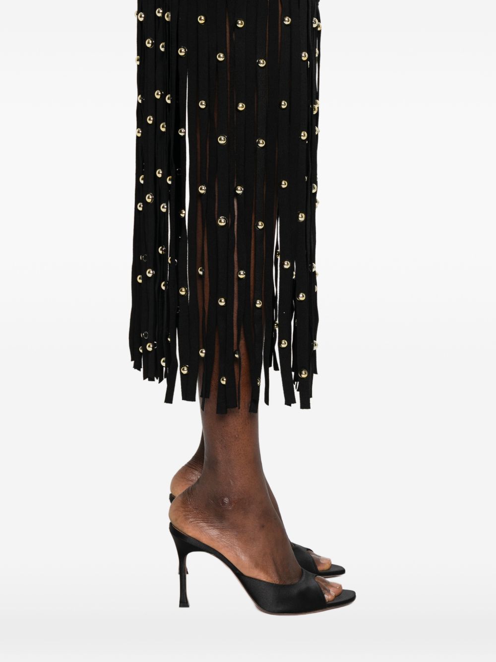 Abito con frange in nero Simkhai - donna 
