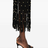 Abito con frange in nero Simkhai - donna 