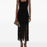 Abito con frange in nero Simkhai - donna 