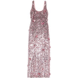 Abito lungo in paillettes in viola Simkhai - donna 