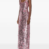 Abito lungo in paillettes in viola Simkhai - donna 