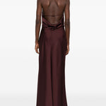 Abito con scollo all'americana in bordeaux Simkhai - donna 