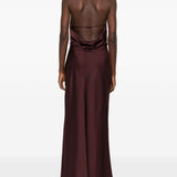 Abito con scollo all'americana in bordeaux Simkhai - donna 