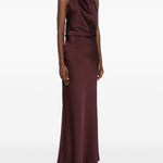 Abito con scollo all'americana in bordeaux Simkhai - donna 