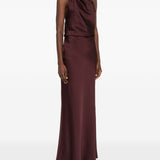 Abito con scollo all'americana in bordeaux Simkhai - donna 