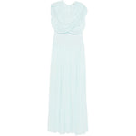 Abito lungo con drappeggio Nancie in azzurro Simkhai - donna 