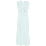 Abito lungo con drappeggio Nancie in azzurro Simkhai - donna 