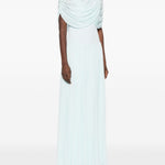 Abito lungo con drappeggio Nancie in azzurro Simkhai - donna 