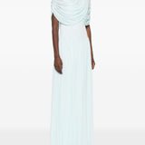 Abito lungo con drappeggio Nancie in azzurro Simkhai - donna 