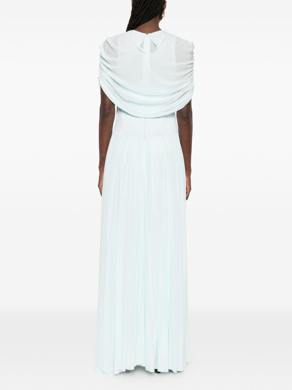 Abito lungo con drappeggio Nancie in azzurro Simkhai - donna 