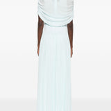 Abito lungo con drappeggio Nancie in azzurro Simkhai - donna 