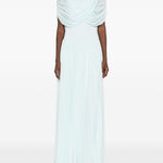 Abito lungo con drappeggio Nancie in azzurro Simkhai - donna 