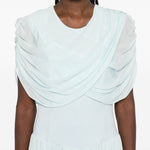 Abito lungo con drappeggio Nancie in azzurro Simkhai - donna 