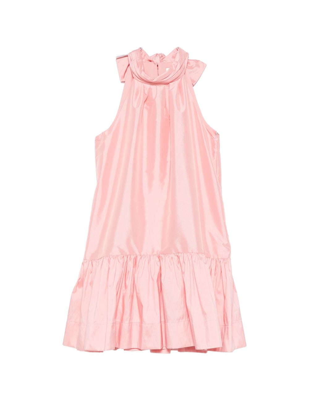 Mini abito collo alto e volant in rosa Simkhai - donna 