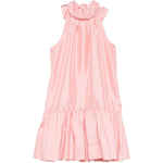 Mini abito collo alto e volant in rosa Simkhai - donna 