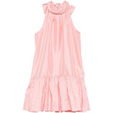 Mini abito collo alto e volant in rosa Simkhai - donna 