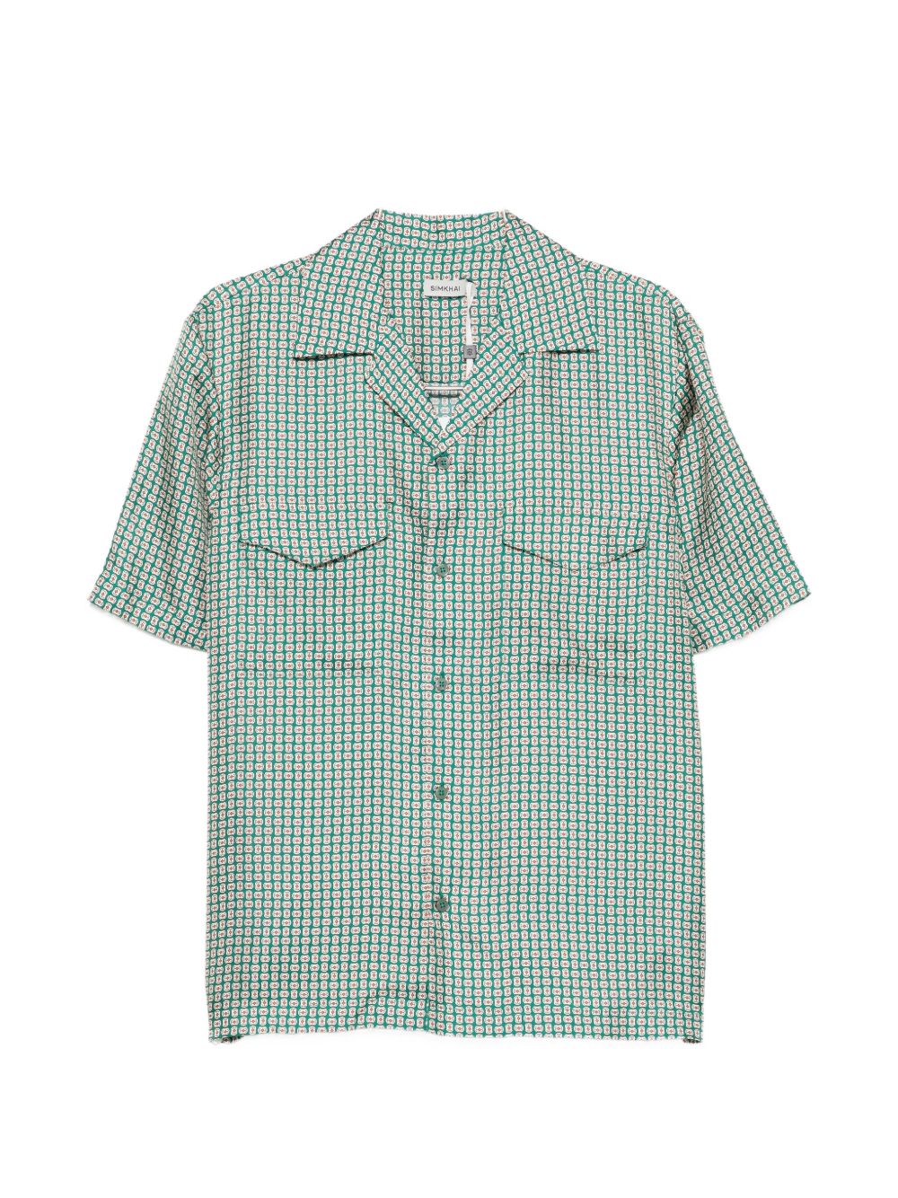 Camicia Clarke a fantasia verde Simkhai - uomo 