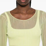 Top a maniche lunghe in giallo Simkhai - donna 
