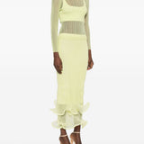 Top a maniche lunghe in giallo Simkhai - donna 