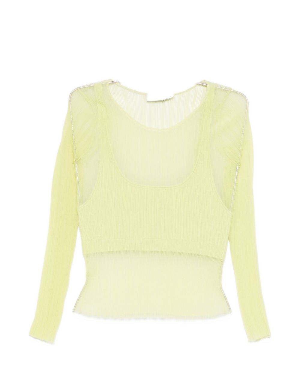 Top a maniche lunghe in giallo Simkhai - donna 