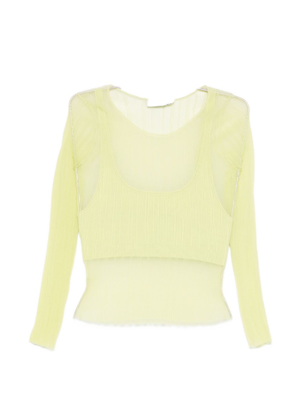 Top a maniche lunghe in giallo Simkhai - donna 