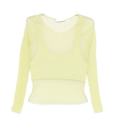 Top a maniche lunghe in giallo Simkhai - donna 