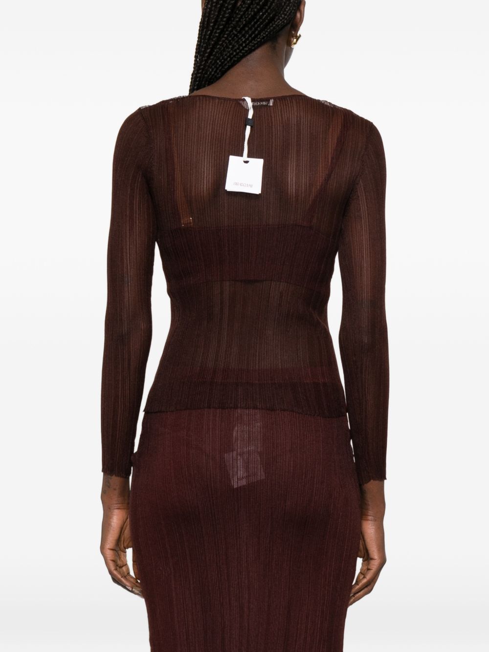 Top a maniche lunghe in bordeaux Simkhai - donna 