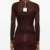 Top a maniche lunghe in bordeaux Simkhai - donna 