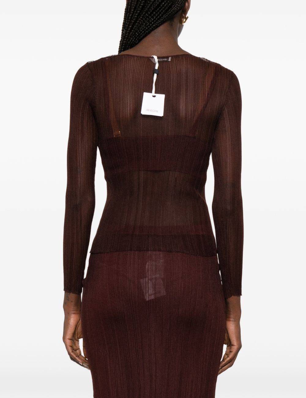 Top a maniche lunghe in bordeaux Simkhai - donna 